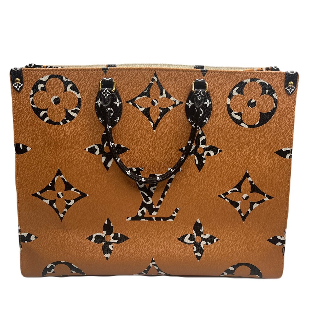 Authentic Louis Vuitton Limited Ed On The Go GM Jungle White 2way Top/shoulder - Picture 2 of 15